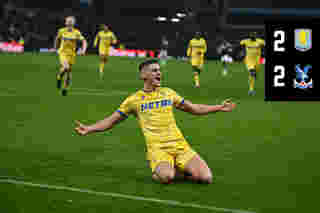 Match Action: Aston Villa  2-2 Crystal Palace
