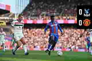 Match Action: Crystal Palace 0-0 Manchester United 
