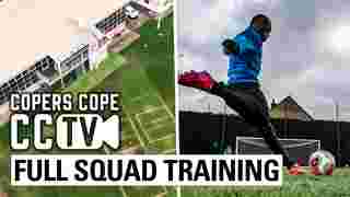 CCTV | Ayew on fire, cheeky Zaha & the full squad back in training