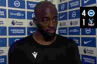 Mateta reacts to defeat at the Amex