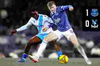 Match Action: Everton 1-0 Crystal Palace