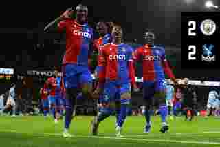 Match action: Manchester City 2-2 Crystal Palace