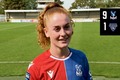 Annabel Blanchard reacts to her hat-trick v Durham