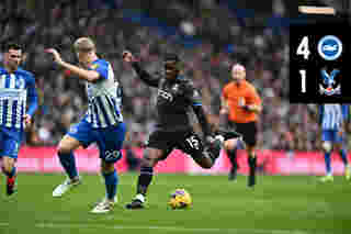 Match action: Brighton & Hove Albion 4-1 Crystal Palace