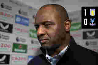 Vieira reacts to loss at Villa Park