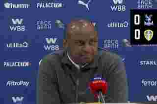 Patrick Vieira speaks to the press after the 0-0 draw to Leeds