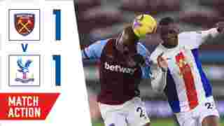 West Ham 1-1 Crystal Palace | Match action