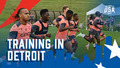 Eagles train at Oakland University, Michigan