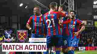 Crystal Palace 2-1 West Ham United | 2 minute highlights
