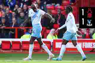 Match Action: Nottingham Forest 1-1 Crystal Palace
