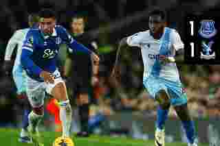 Match Action: Everton 1-1 Crystal Palace 