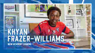 Khyan Frazer-Williams signs for Palace Academy