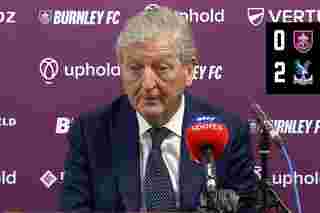 Roy talks to the press after Burnley win