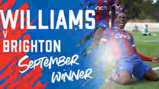 Vonnte Williams solo effort wins Palace Goal of the Month for September