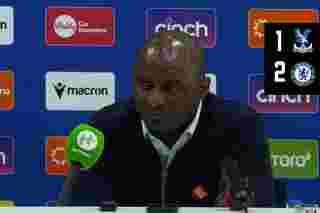 Vieira speaks to the press after late defeat