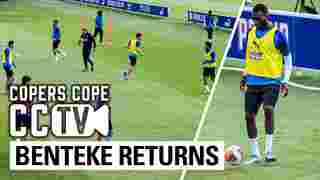 CCTV | Benteke and Kelly back in training