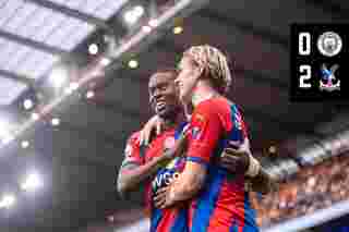 Match action: Manchester City 0-2 Crystal Palace