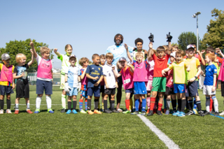 Eze surprises kids at PFL soccer school 