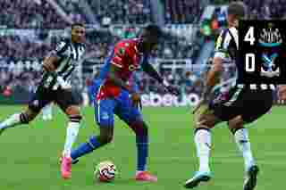Match Action: Newcastle 4-0 Crystal Palace