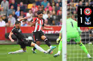 Match Action: Brentford 1-1 Crystal Palace  