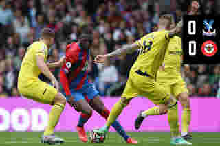 Match Action: Crystal Palace 0-0 Brentford 