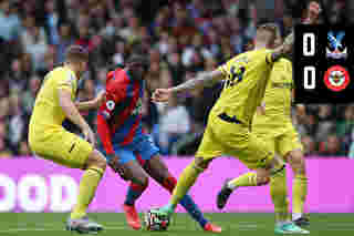 Match action: Crystal Palace 0-0 Brentford 