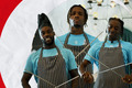 Zaha, Eze and Schlupp cook Turkish kebabs for Vieira