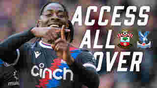 Pitchside Camera | Southampton 0-2 Crystal Palace | Access All Over