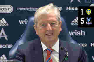 Roy Hodgson faces the media at Elland Road