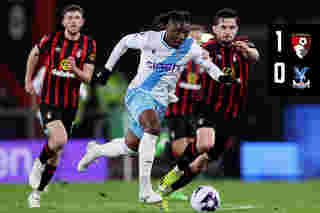 Match Action: AFC Bournemouth 1-0 Crystal Palace