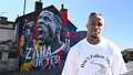 Wilfried Zaha unveils new mural