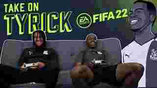 Michael Olise plays FIFA 22 v Tyrick Mitchell | Take on Tyrick