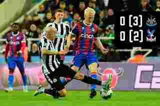 Match action: Newcastle United 0-0 (3-2) Crystal Palace