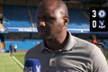 Patrick Vieira reacts to defeat at Stamford Bridge
