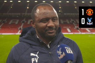 Patrick Vieira shares his thoughts on the narrow away defeat to Manchester United