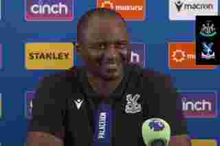 Patrick Vieira talks to the media before Newcastle away