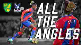 All the Angles of Wilfried Zaha's Stunning Goal at Carrow Road