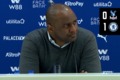Patrick Vieira answers questions from the media after Chelsea loss