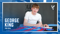 George King speaks after signing pro deal