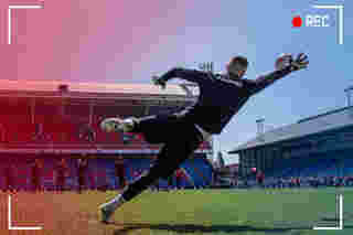 Palace first team train at Selhurst Park