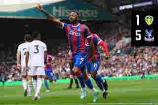 Match action: Leeds United 1-5 Crystal Palace