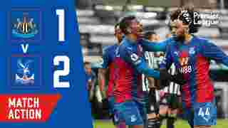 Newcastle 1-2 Crystal Palace | Match Action