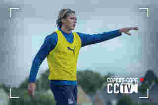 CCTV: Conor Gallagher's first training session at Palace