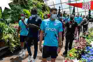 Pre-match walk through Gardens by the Bay