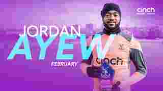 Jordan Ayew reacts to award win | Cinch Player of the Month