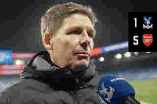 Glasner on tough defeat to Arsenal