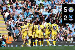 Match Action: Manchester City 5-2 Crystal Palace