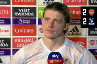 Conor Gallagher reacts to a point at the Emirates