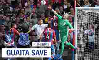 Guaita save | Crystal Palace 0-0 Everton