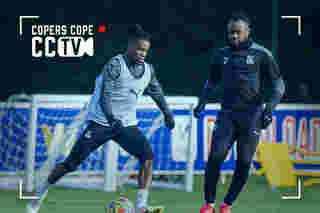 CCTV: McArthur, Andersen and Ferguson all take part in training